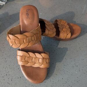 b.o.c. Women's Brown Braided Sandals